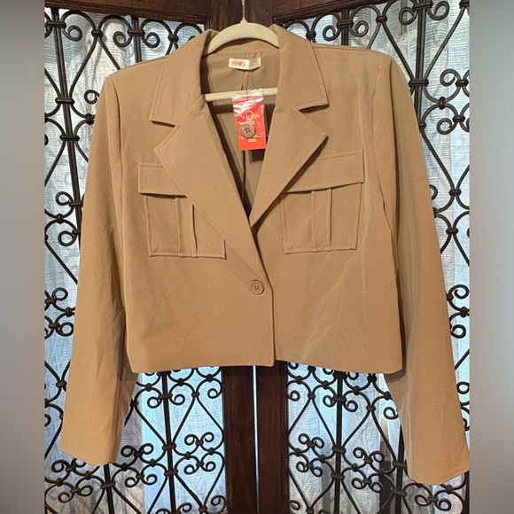 Intempo Jackets & Blazers - Classic Tan Blazer